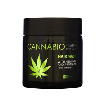 CANNABIO Regenerująca maska do włosów z olejem konopnym 500 ml